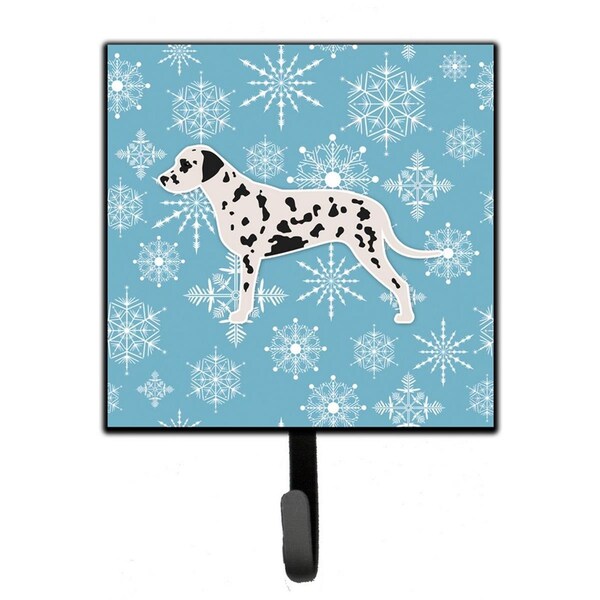 Carolines Treasures Winter Snowflake Dalmatian Leash or Key Holder BB3483SH4 - main